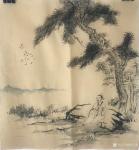 刘玉坚日志-《拾柴少年》《听泉图》《悟道图》，玉坚近作的一平尺小画，国画【图3】