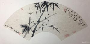 艺术品图片：艺术家千淞国画作品名称《墨竹》价格600.00 元