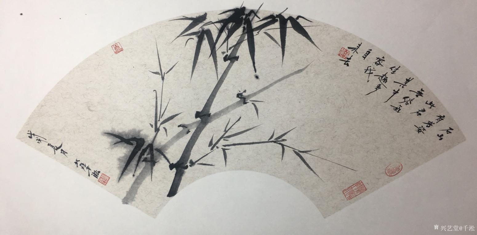 千淞国画作品《墨竹》【图0】