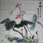 邓烈根日志-国画花鸟画近作《夏果甜甜》《雀跃紫珠》《清雅》《穿越雪林》～【图3】