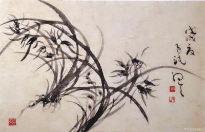 周牧天日记-周牧天国画兰花【图1】