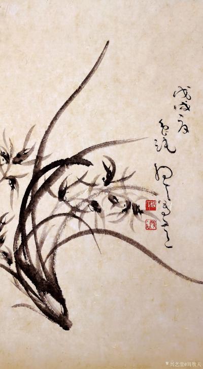 周牧天日记-周牧天国画兰花【图2】