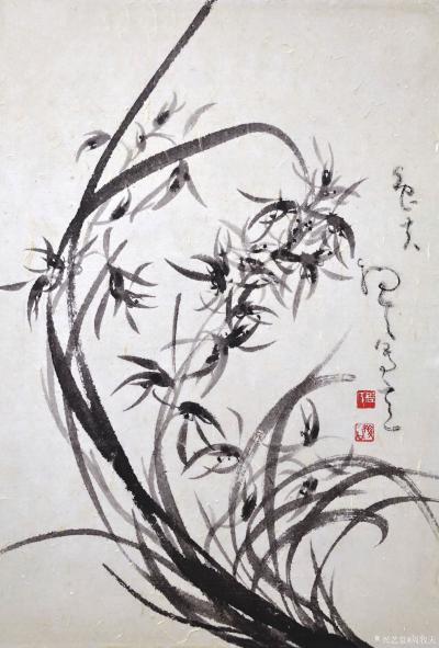 周牧天日记-周牧天国画兰花【图3】