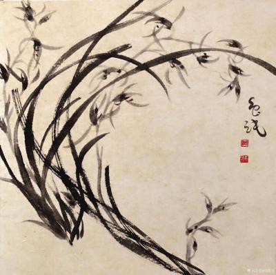 周牧天日记-周牧天国画兰花【图7】