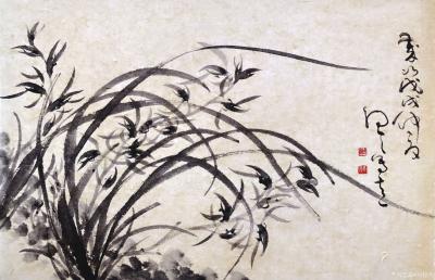 周牧天日记-周牧天国画兰花【图8】