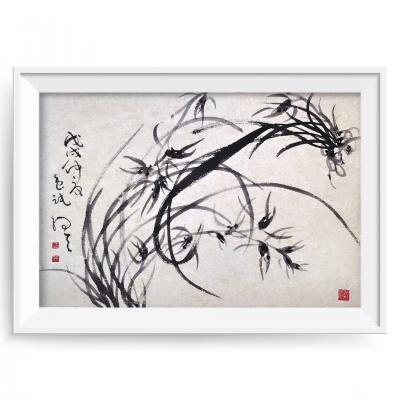 周牧天日记-周牧天国画兰花【图13】