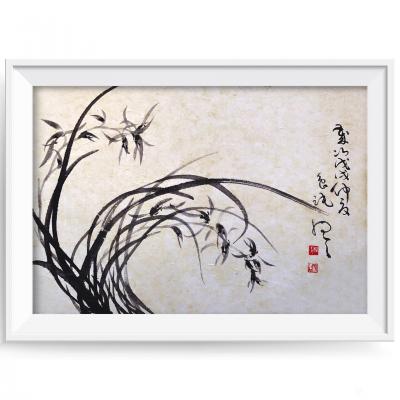 周牧天日记-周牧天国画兰花【图14】