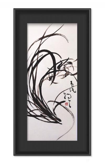 周牧天日记-周牧天国画兰花【图16】