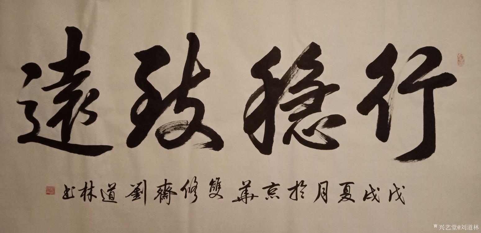 刘道林书法作品《行稳致远》