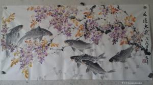 艺术品图片：艺术家18931266498国画作品名称《鱼》价格300.00 元