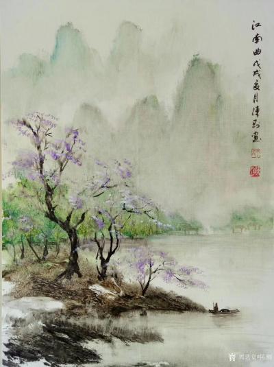 陈刚日记-江南写生之《江南曲》，国画山水画近作，感谢关注【图1】