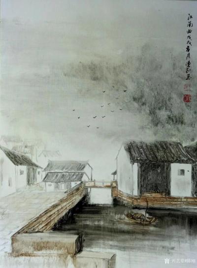 陈刚日记-江南写生之《江南曲》，国画山水画近作，感谢关注【图2】