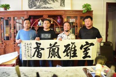 贾立新生活-2018年7月5日，书法家贾立新应山东省聊城市爱心大使史奎华的邀请，为二次到宁夏【图5】