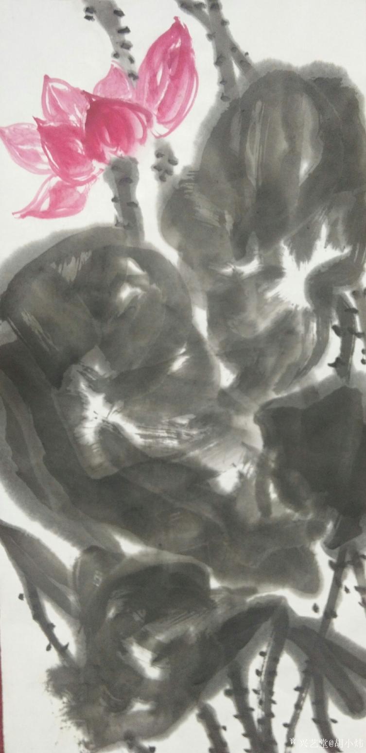 胡小炜（润德）国画作品《荷香十里》【图3】