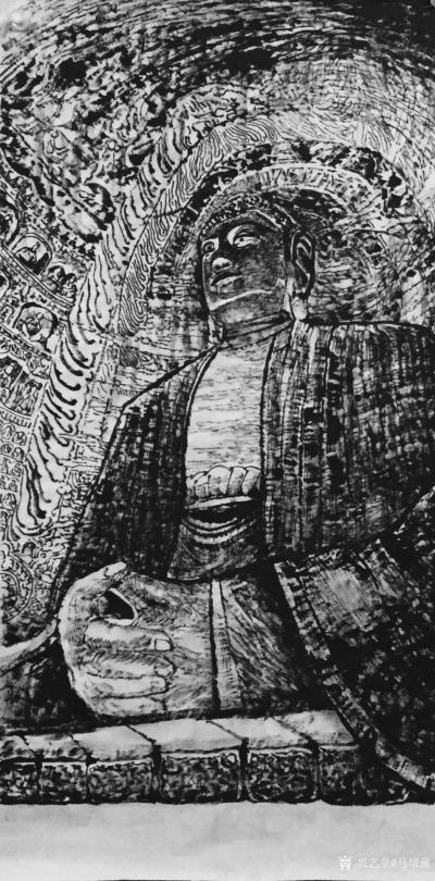 马培童日记-31，研究焦墨画，走向成功路。
  焦墨艺术是心性的流露，真正想学不是刻意而为【图2】