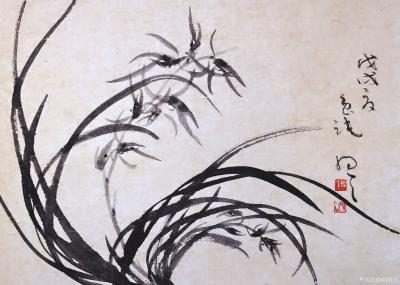 周牧天日记-周牧天水墨兰花【图2】