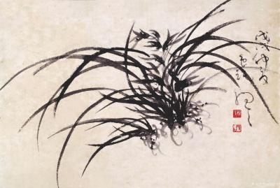 周牧天日记-周牧天水墨兰花【图10】