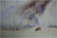 艺术家冯保民日记:水粉画《瑟瑟晨冬》《冬语》。。。
在山中、在林间、在心头。【图0】