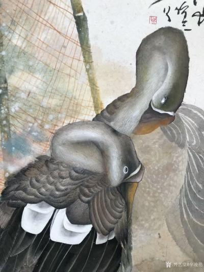 牟凌艳日记-国画”鸟穿浮云云不惊， 尘沙流水水尚清 ，任他尘世多喧嚣， 静我凡心立功名。”6【图2】