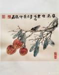 叶仲桥日志-一天一画《岭南佳果》国画花鸟画，尺寸：38*28cm，请欣赏【图1】