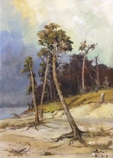 宋德发日记-水粉画小树林写生系列作品5幅，展示大自然的法则【图4】