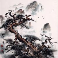 艺术家罗树辉日记:今天请来专业摄影师到我工作室拍摄作品照片。六幅《金猴濯日》《【图1】