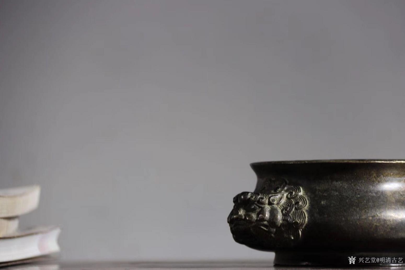 明清古艺文玩杂项作品《双兽香炉》【图1】