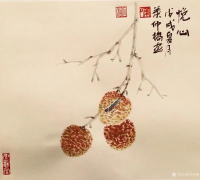 叶仲桥日记-每天一画《悦心》，国画写意，尺寸：38*28cm，【图1】