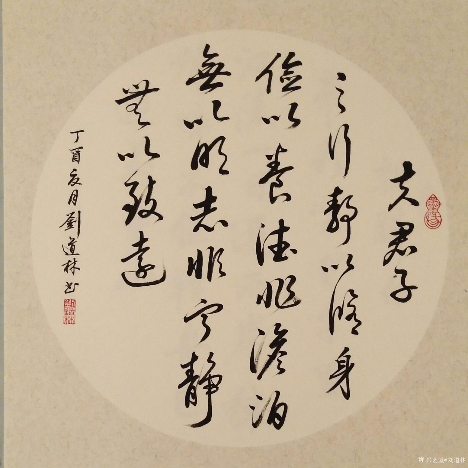 刘道林书法作品《斗方》