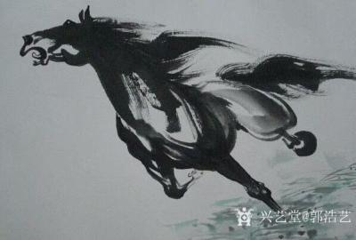 郭浩艺日记-国画骏马系列作品，雄风萬里，请欣赏【图2】