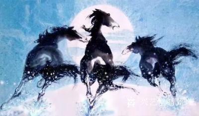 郭浩艺日记-国画骏马系列作品，雄风萬里，请欣赏【图6】