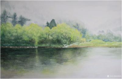 冯保民日记-水彩画《玉华宫》，由玉华禅院存正…尺寸50x75cm【图2】