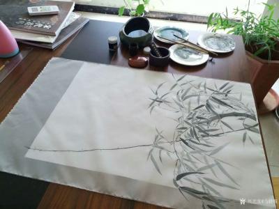 马晓薇日记-《新篁图》，静物写生作品，对比实物，韵在哪里【图1】