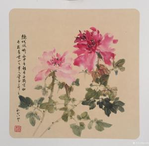 艺术品图片：艺术家赵永刚国画作品名称《双娇斗艳》价格600.00 元