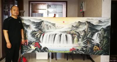 宁建华日记-小八尺彩墨山水献给老师们欣赏指导【图2】