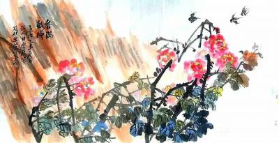 甘庆琼日记-《春满乾坤》《惟有绿荷红菡萏,卷舒开合任天真》国画花鸟画作品欣赏。
老区萍乡，【图2】