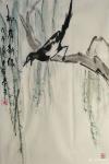 田君才日志-国画花鸟画～喜鹊系列《双喜》《喜上眉梢》《如意》《柳意新绿》【图3】