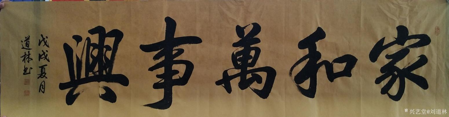 刘道林书法作品《家和万事兴》【图0】
