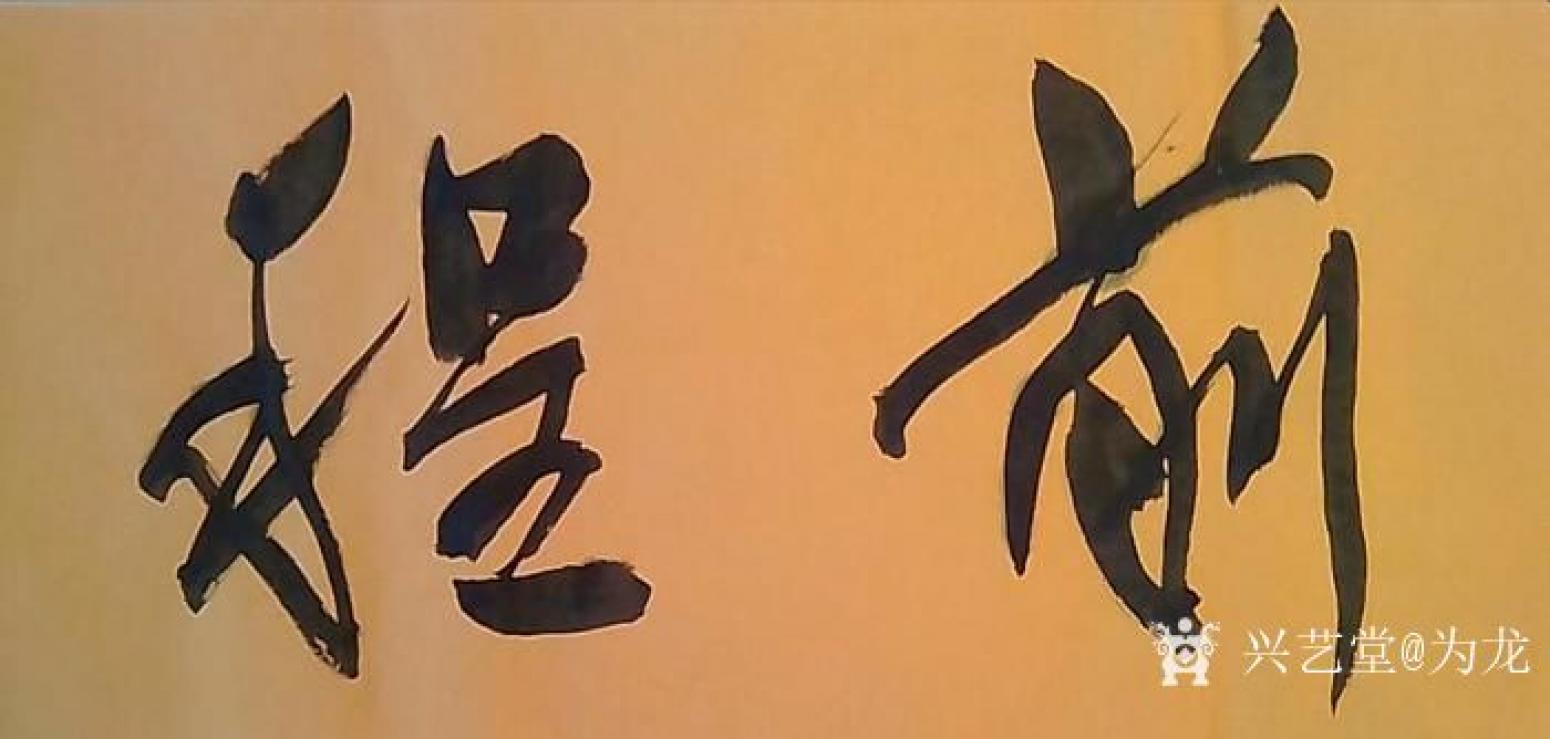 为龙书法作品《前程似锦》【图1】