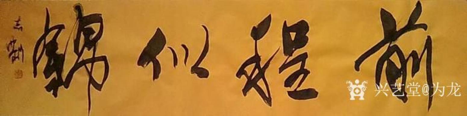为龙书法作品《前程似锦》【图3】