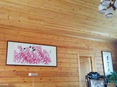 王立军收藏-大庆净觉寺方丈会客室（随缘居）本人国画作品《红芦苇》【图4】