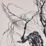 徐家康日志-国画写意画《新春》，苏州画家王根法老师鼓励：“柳条的飘动，有【图3】