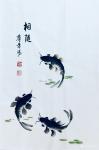 李尊荣日志-新作鱼蟹图一组《家园之乐》《和谐》《情谊》《相随》，尺寸40【图4】