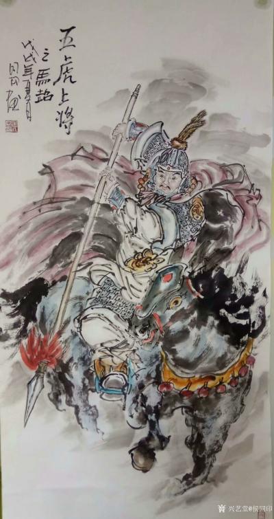 侯同印日记-《五虎上将》作品完工。国画人物画造型创作，五虎上将：关羽，张飞，马超，黄忠，赵云【图3】