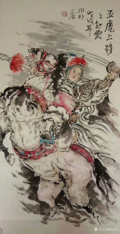 侯同印日记-《五虎上将》作品完工。国画人物画造型创作，五虎上将：关羽，张飞，马超，黄忠，赵云【图5】