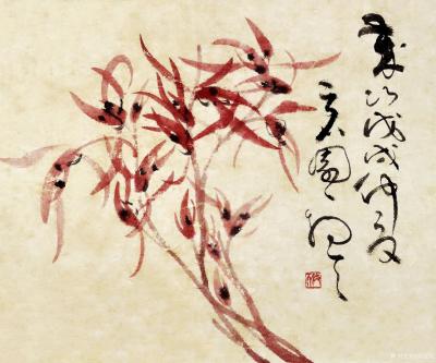 周牧天日记-周牧天国画兰花，36幅【图2】