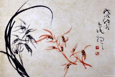 周牧天日记-周牧天国画兰花，36幅【图3】