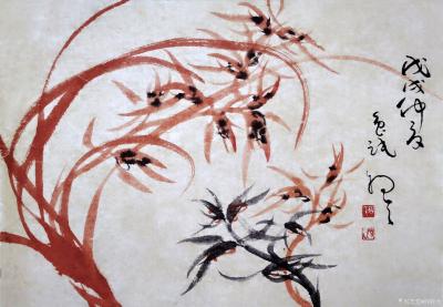 周牧天日记-周牧天国画兰花，36幅【图5】