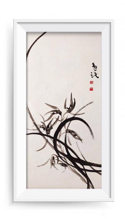 周牧天日记-周牧天国画兰花，36幅【图27】