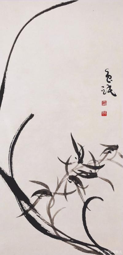 周牧天日记-周牧天国画兰花，36幅【图29】